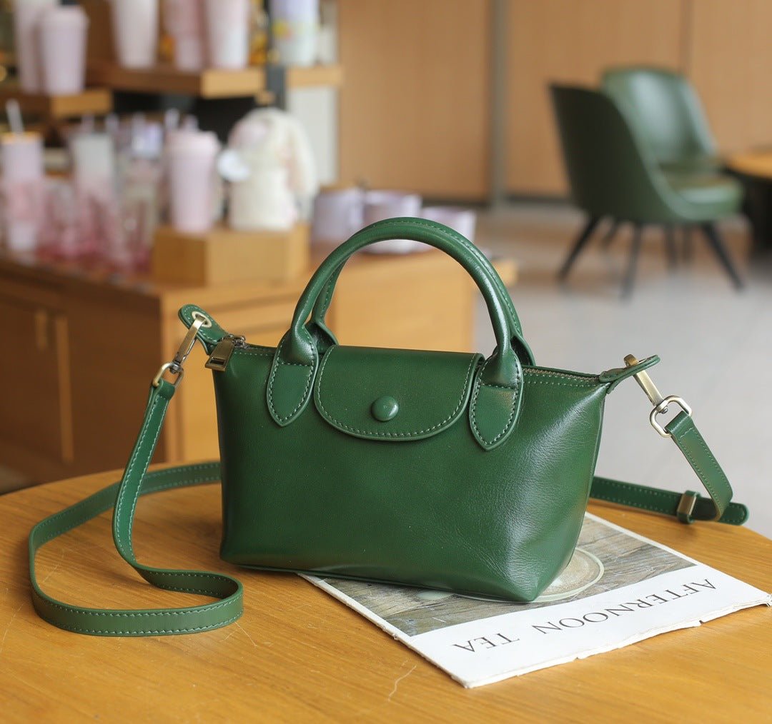 Baidie Sac en Cuir Femme Dumpling, Cuir Vachette Véritable, Petit CrossbodyEco - IVOIRART.COM
