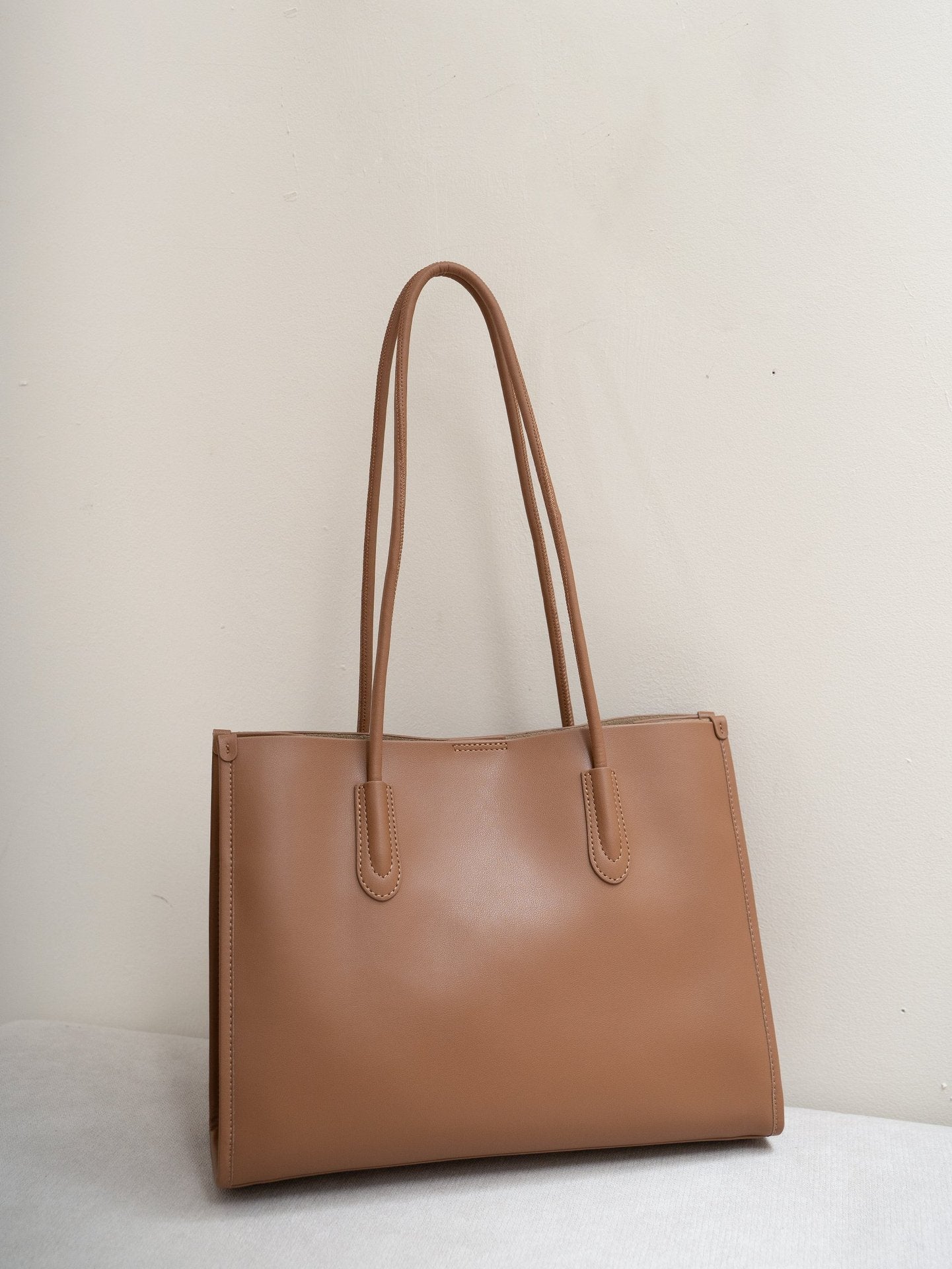 Baidii Sac en Cuir Femme 2025 - Cabas grand format en cuir de vachette zippé pro - IVOIRART.COM