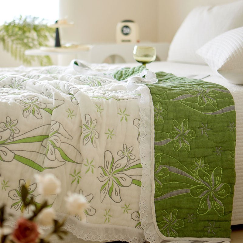 Bamboo Fiber Blanket Summer Blanket - IVOIRART.COM