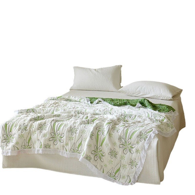Bamboo Fiber Blanket Summer Blanket - IVOIRART.COM