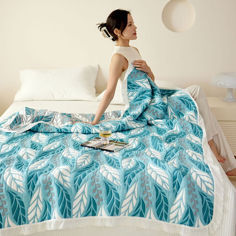 Bamboo Fiber Blanket Summer Blanket - IVOIRART.COM