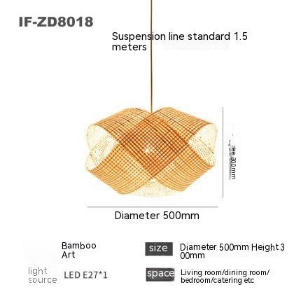 Bamboo Woven Bamboo Lamp Creative Decorative Chandelier - IVOIRART.COM