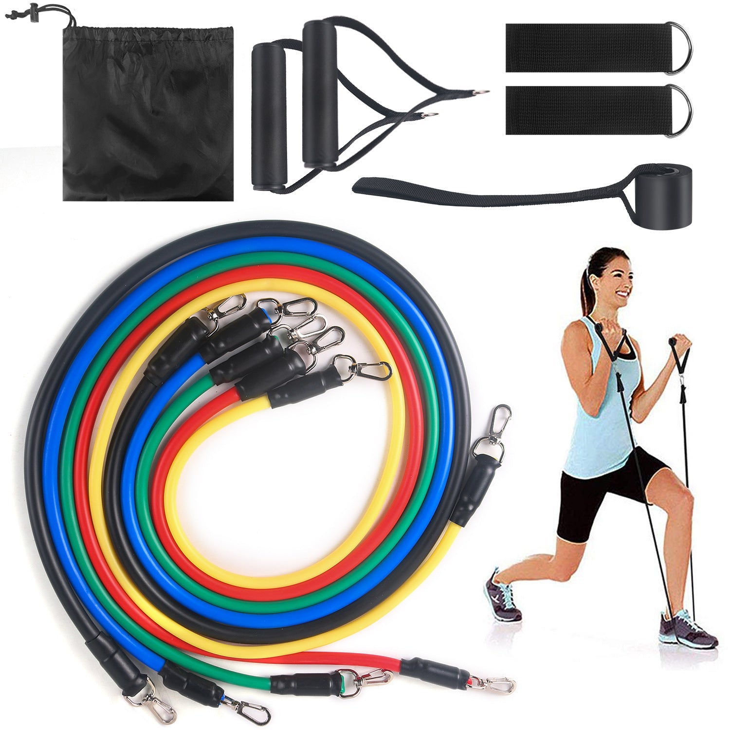 Bande de Résistance Élastique Fitness Rally - Ensemble Complet et Durable - IVOIRART.COM
