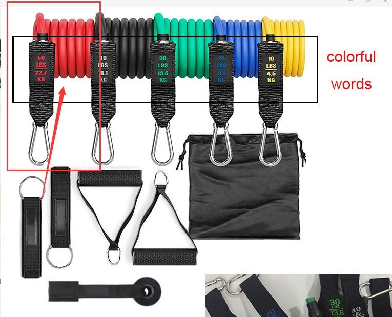 Bande de Résistance Élastique Fitness Rally - Ensemble Complet et Durable - IVOIRART.COM