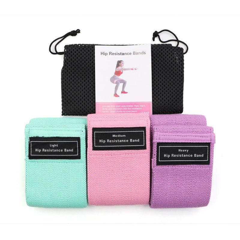 Bande de résistance tressée élastique pour yoga, squats et entraînement fitness - IVOIRART.COM