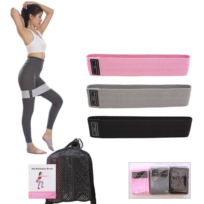 Bande de résistance tressée élastique pour yoga, squats et entraînement fitness - IVOIRART.COM