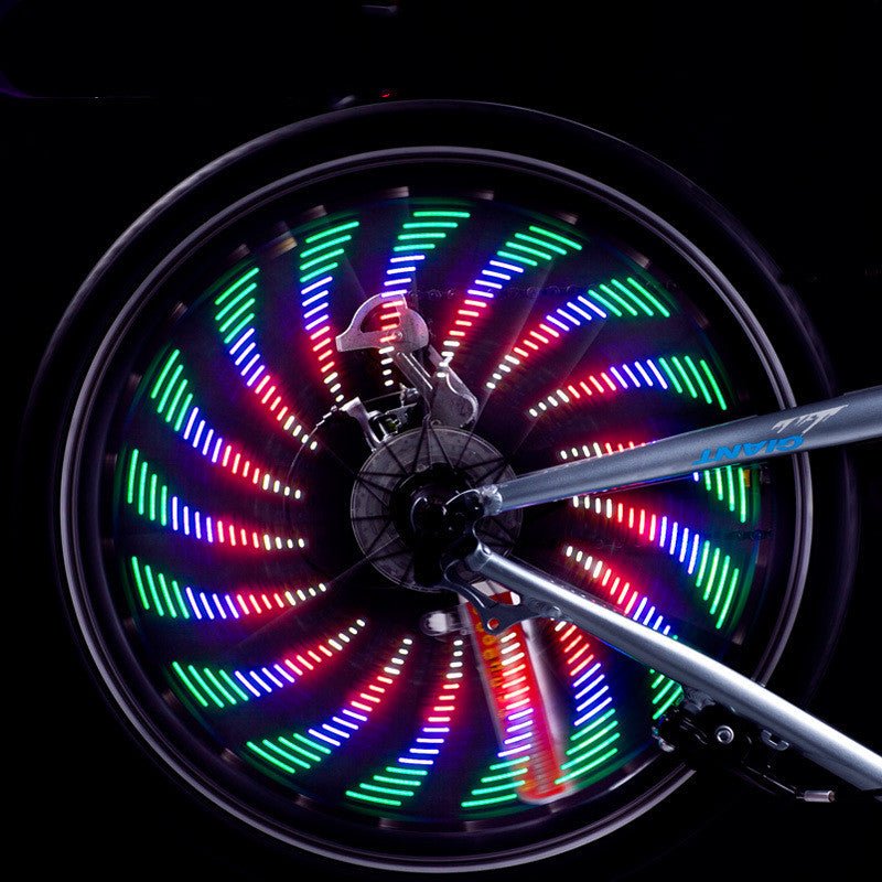 Bande lumineuse LED imperméable pour roues de vélo avec 32 motifs variés - IVOIRART.COM