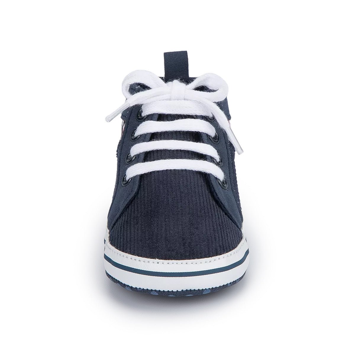Baskets Bébé Tout - Petit Antidérapantes à Semelle en Tissu, Style Simple Bleu - IVOIRART.COM