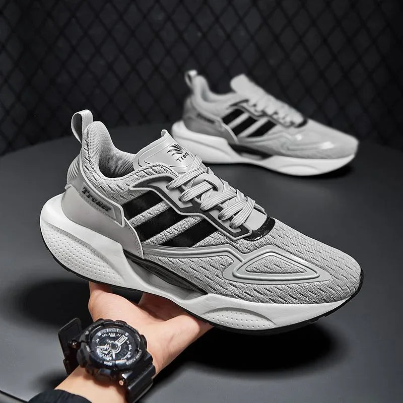 Baskets Fly - knit pour homme, maille respirante, légères et confortables - IVOIRART.COM