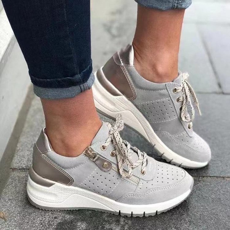 Baskets mode à semelle épaisse pour femmes, marche, course, décontractées extérieures - IVOIRART.COM