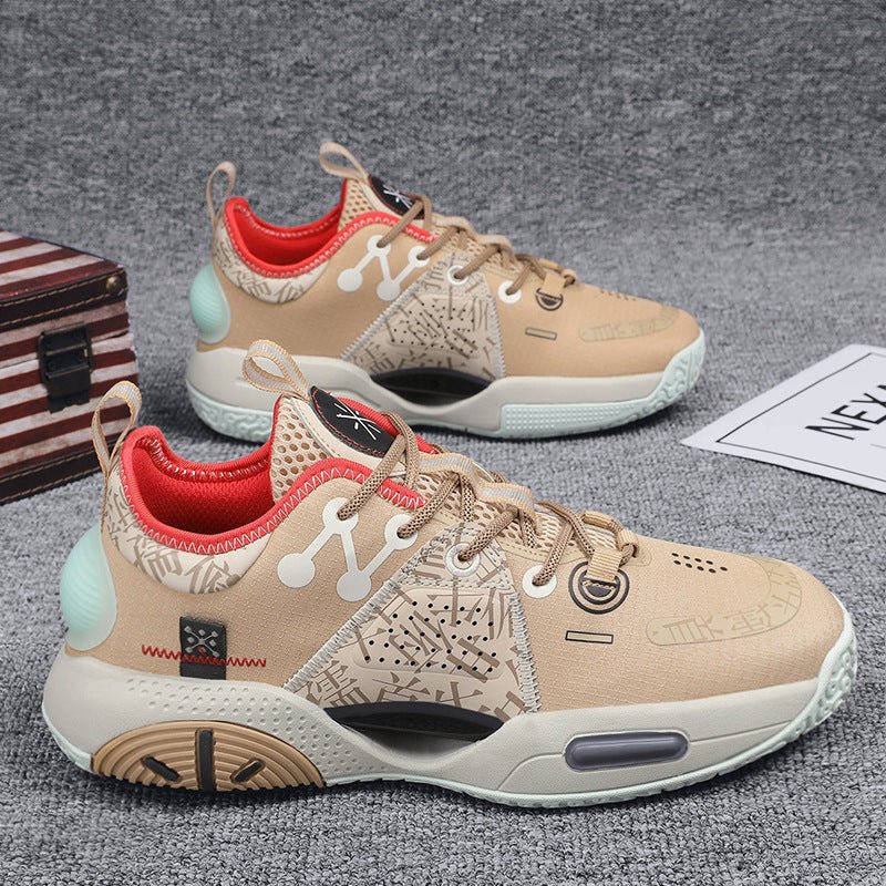 Baskets pour hommes couleur rose barbe à papa, style chaussures de basketball confortables - IVOIRART.COM