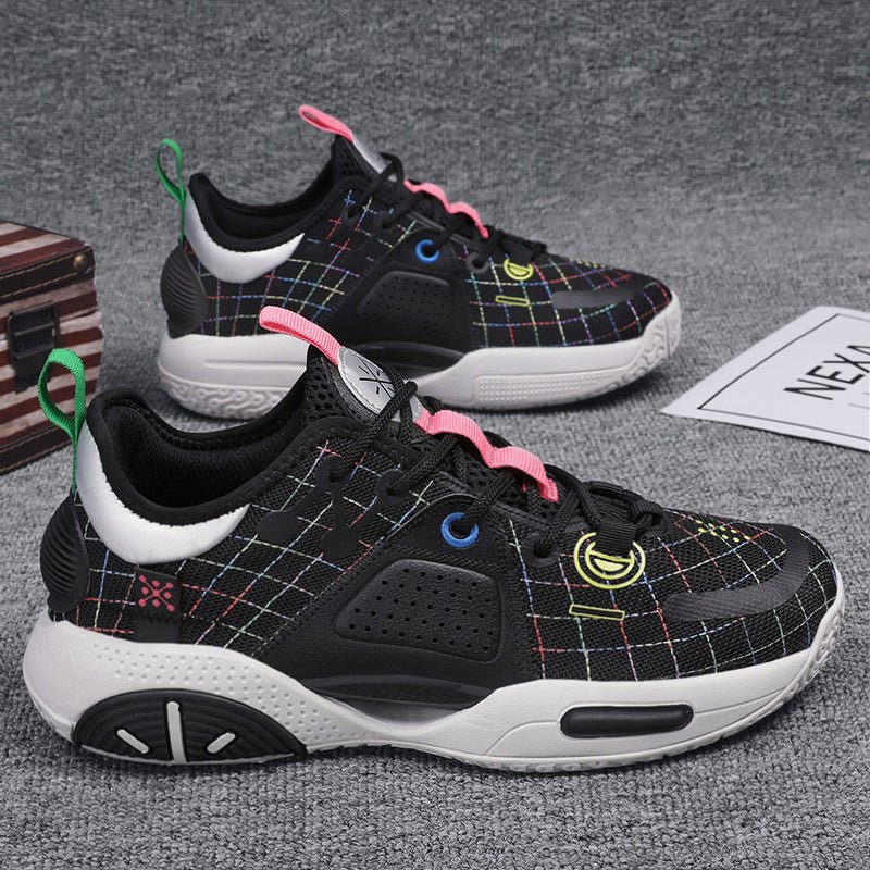 Baskets pour hommes couleur rose barbe à papa, style chaussures de basketball confortables - IVOIRART.COM