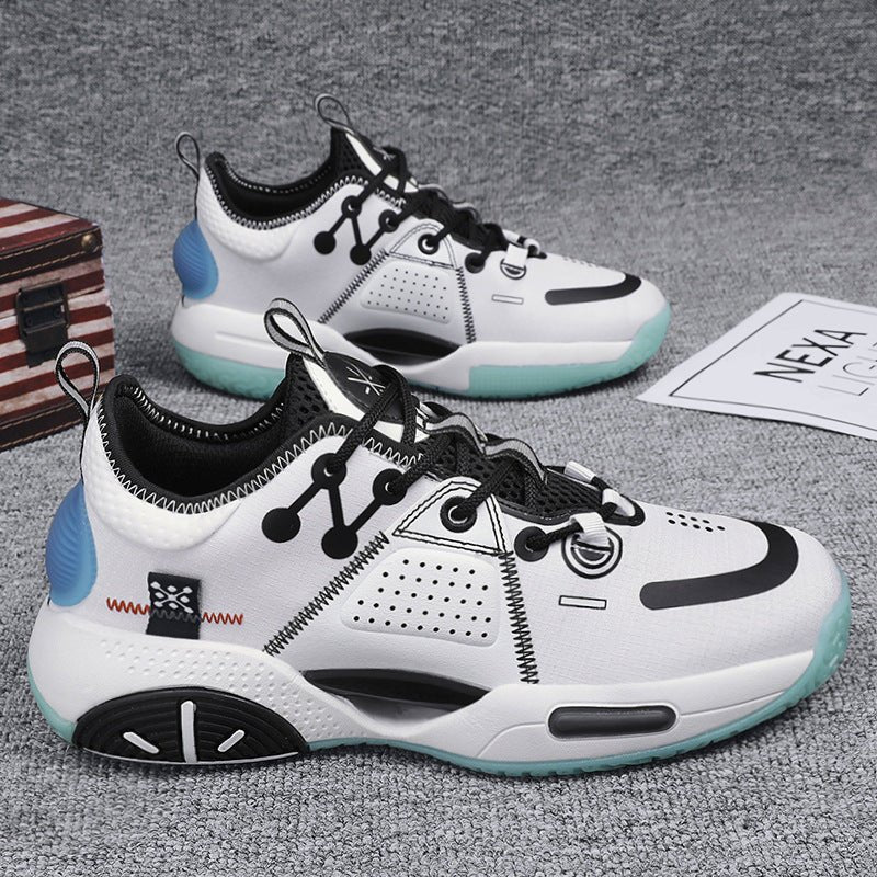 Baskets pour hommes couleur rose barbe à papa, style chaussures de basketball confortables - IVOIRART.COM