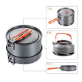 Batterie de cuisine extérieure portable, ustensiles de camping et set de cuisson pique-nique - IVOIRART.COM