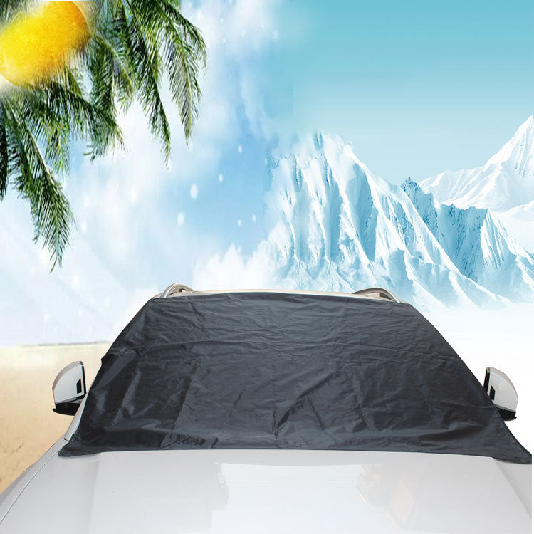 Cache Pare-brise Magnétique Résistant Eau Neige Protection Hail 80 cm Été Hiver