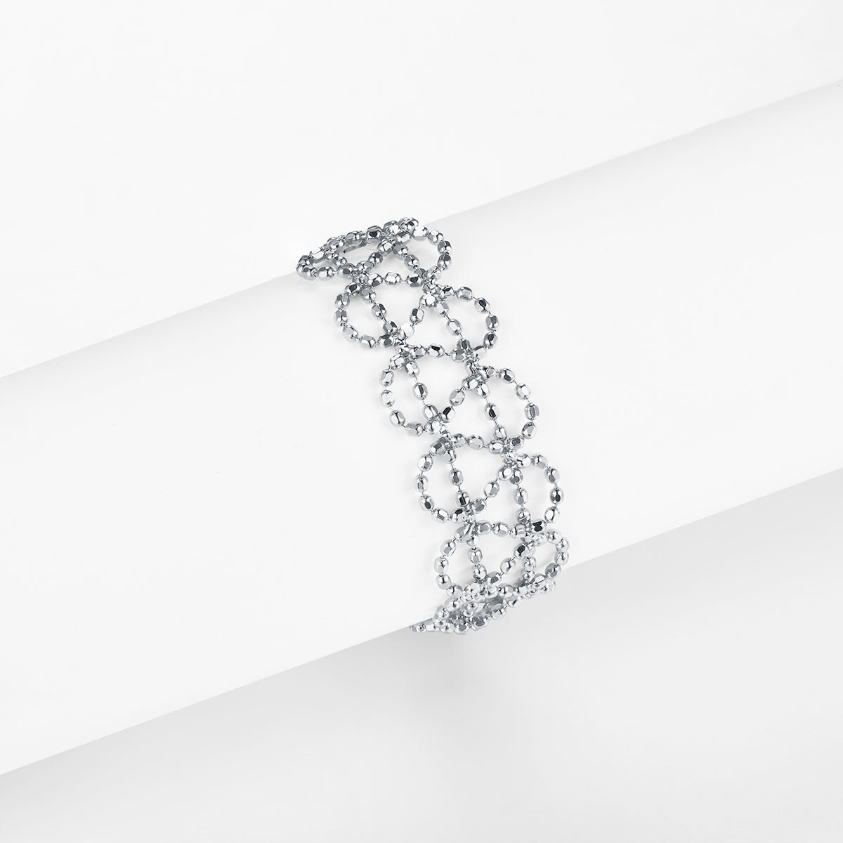 Bague Creuse en Argent Sterling S925 0,7g Légère Ajustable 14-21mm 8,4mm Largeur