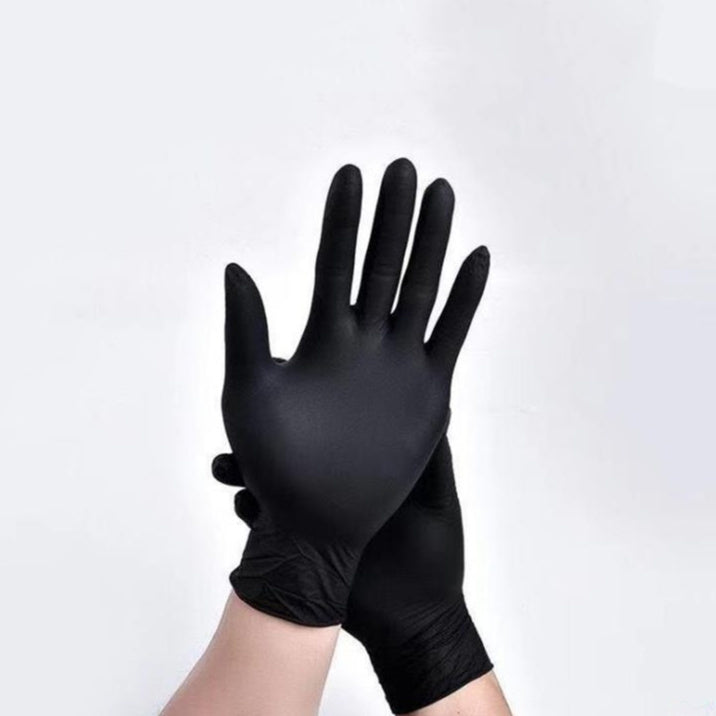Gants Protecteurs Jetables Noirs en Composite Noir pour les Mains – Nitrile