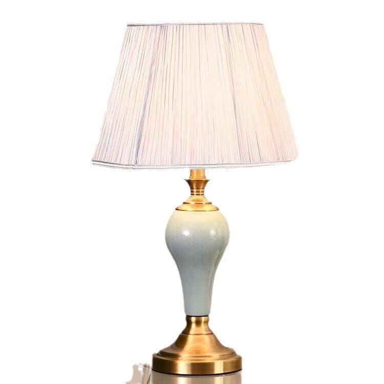 Bedroom Bedside Ceramic Table Lamp Warm Creative Living Room Study Household Lamps - IVOIRART.COM