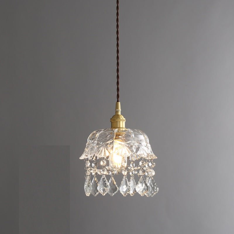 Bedside Porch Corridor Renaissance Modern Lamps – Crystal Glass Ceiling Light10W - IVOIRART.COM
