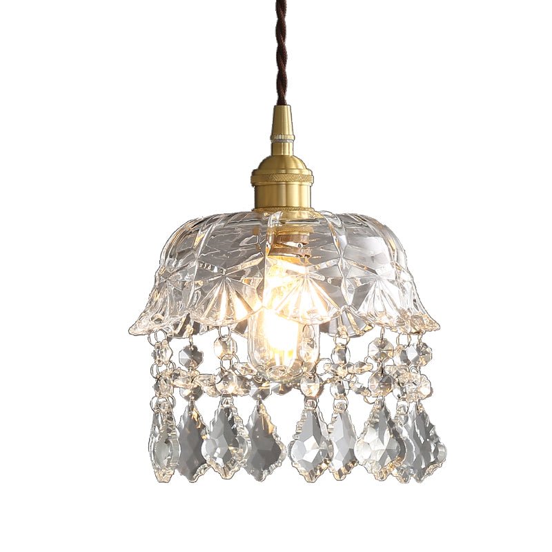 Bedside Porch Corridor Renaissance Modern Lamps – Crystal Glass Ceiling Light10W - IVOIRART.COM