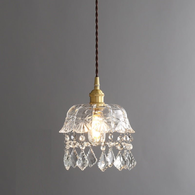 Bedside Porch Corridor Renaissance Modern Lamps – Crystal Glass Ceiling Light10W - IVOIRART.COM