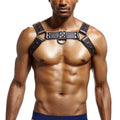 Belt Leather Bondage Strap Leather Chest Strap Show Chest Large Muscle Men - IVOIRART.COM