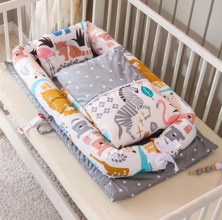 Berceau pliable portable anti-pressions pour nouveau-né, matelas bébé bionique - IVOIRART.COM