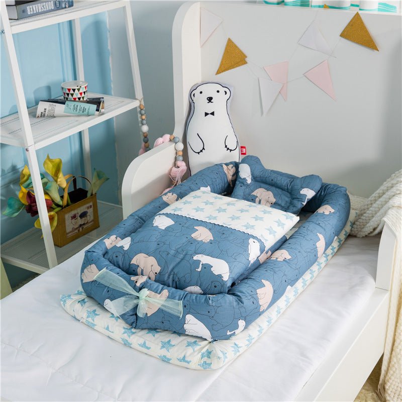 Berceau pliable portable anti-pressions pour nouveau-né, matelas bébé bionique - IVOIRART.COM