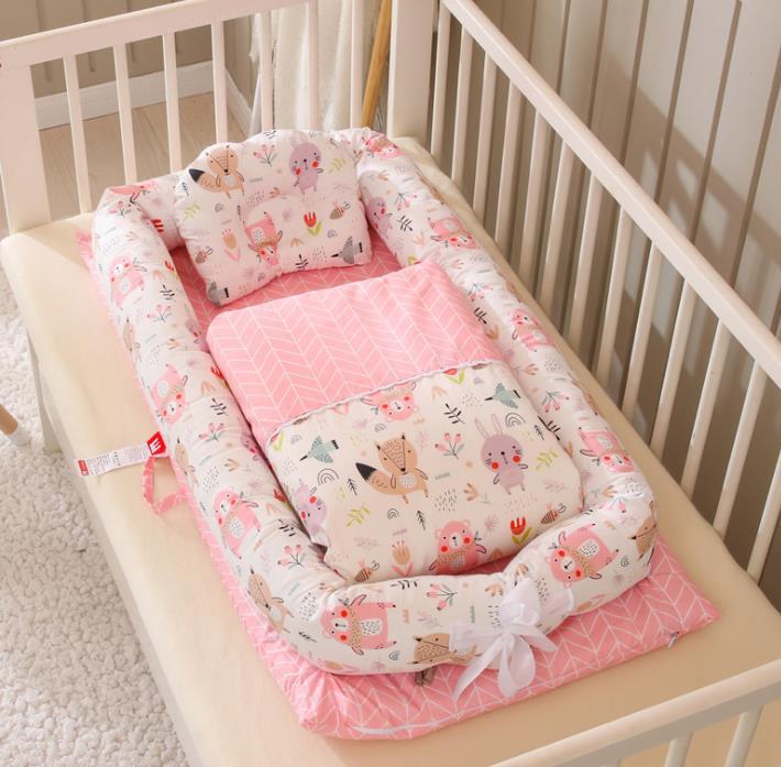 Berceau pliable portable anti-pressions pour nouveau-né, matelas bébé bionique - IVOIRART.COM