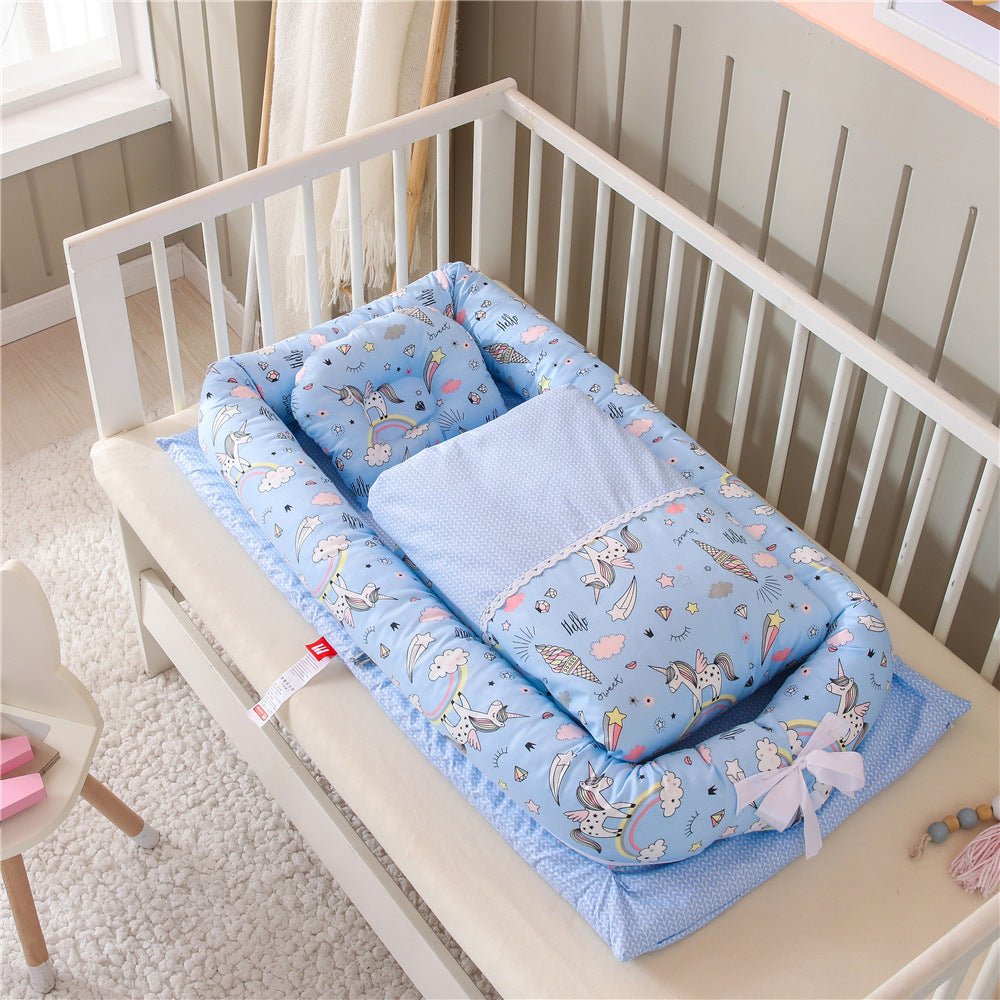 Berceau pliable portable anti-pressions pour nouveau-né, matelas bébé bionique - IVOIRART.COM