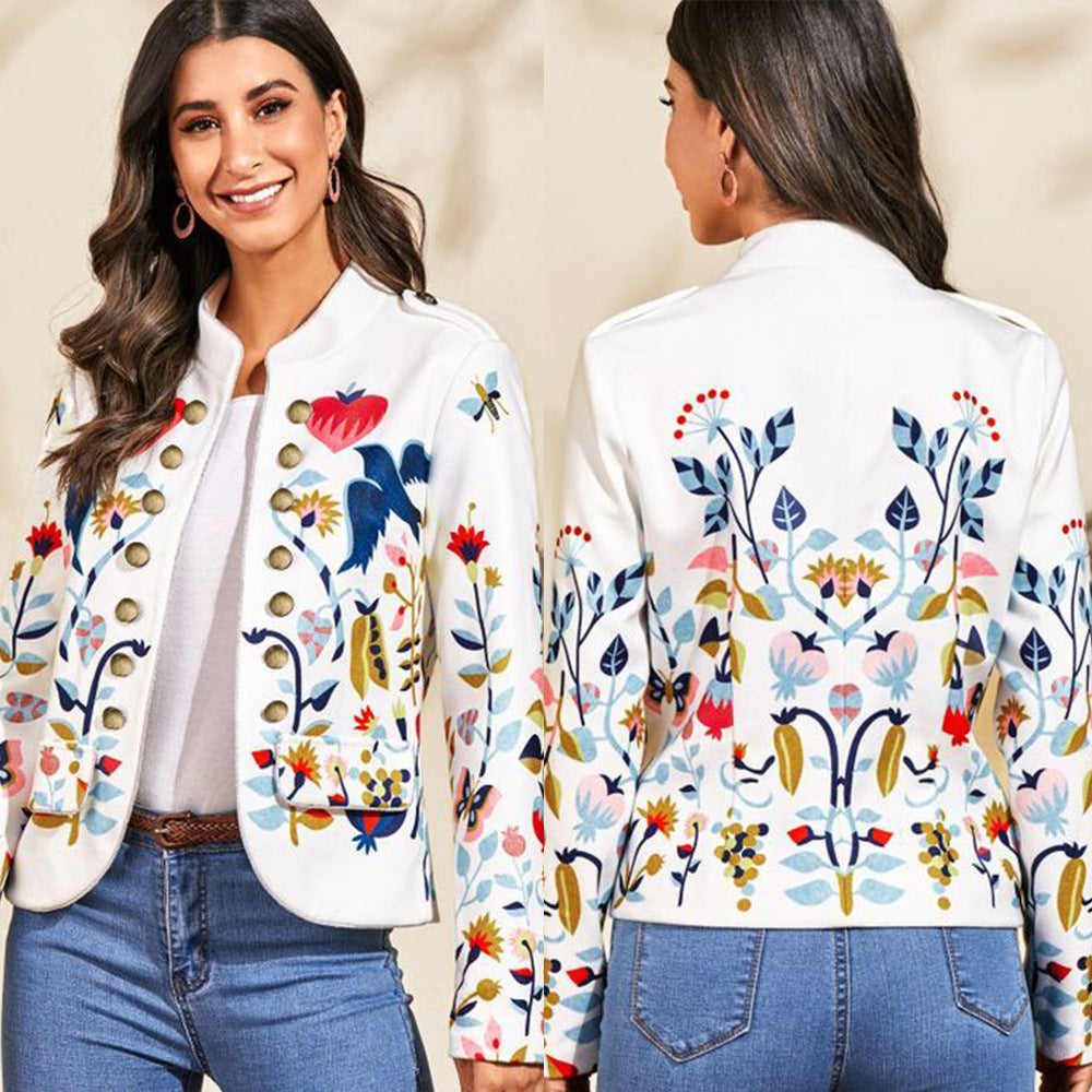 Cardigan imprimé pour femme, élégant et confortable, idéal pour le trajet