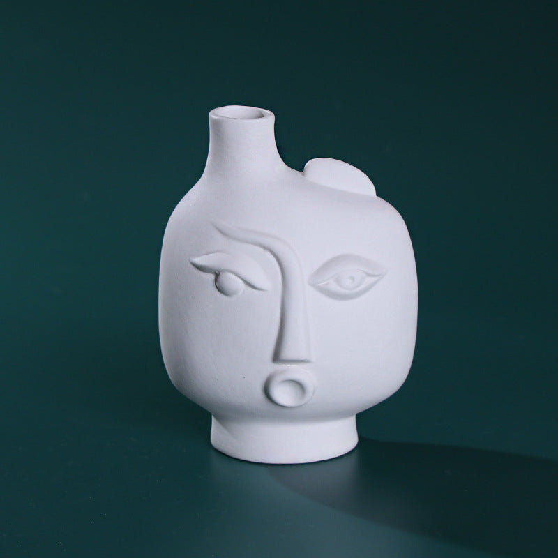 Vase décoratif en céramique pour fleurs séchées de style nordique