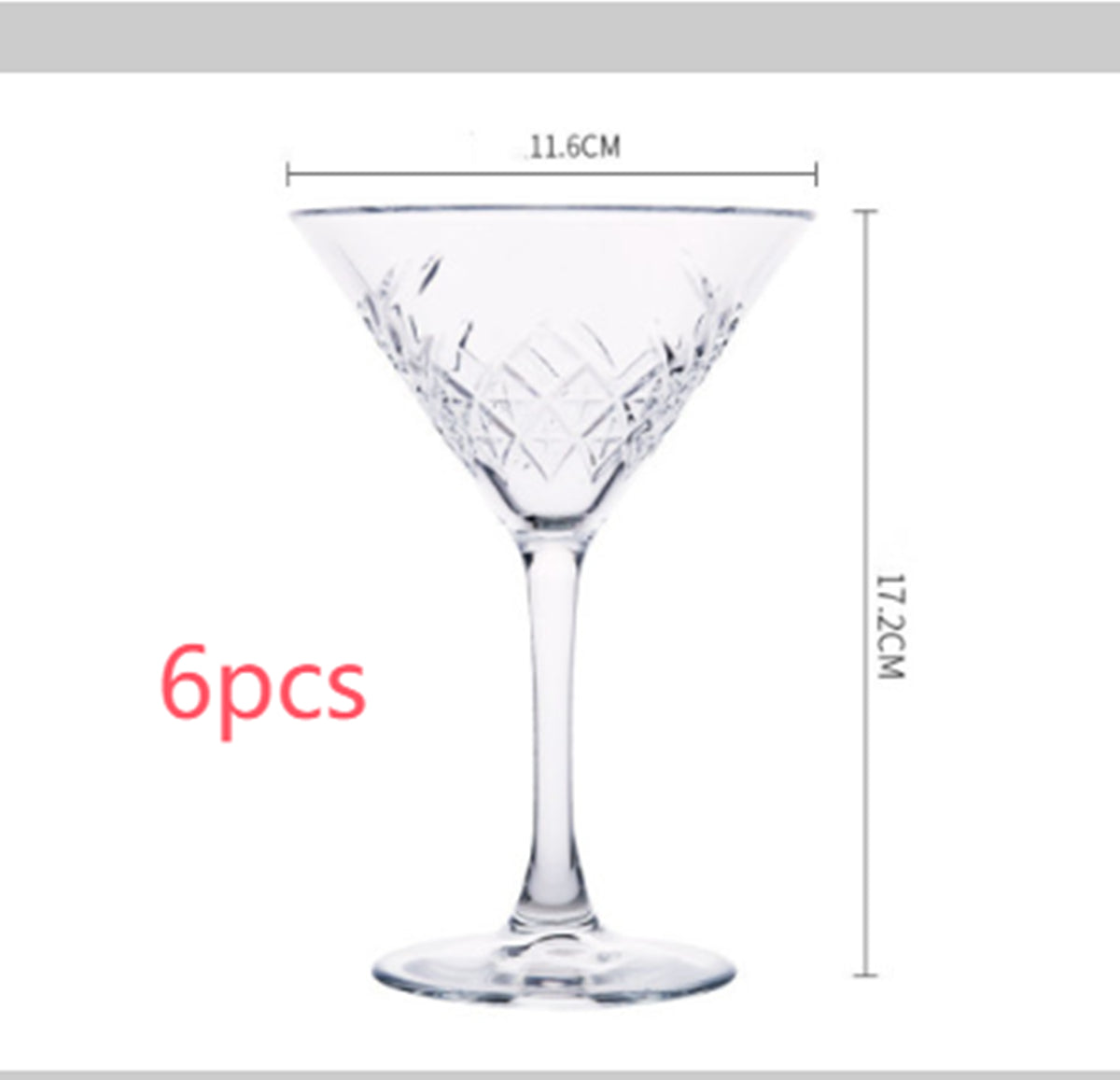 Verre à Champagne Large Ouverture Sculpté de Style Européen