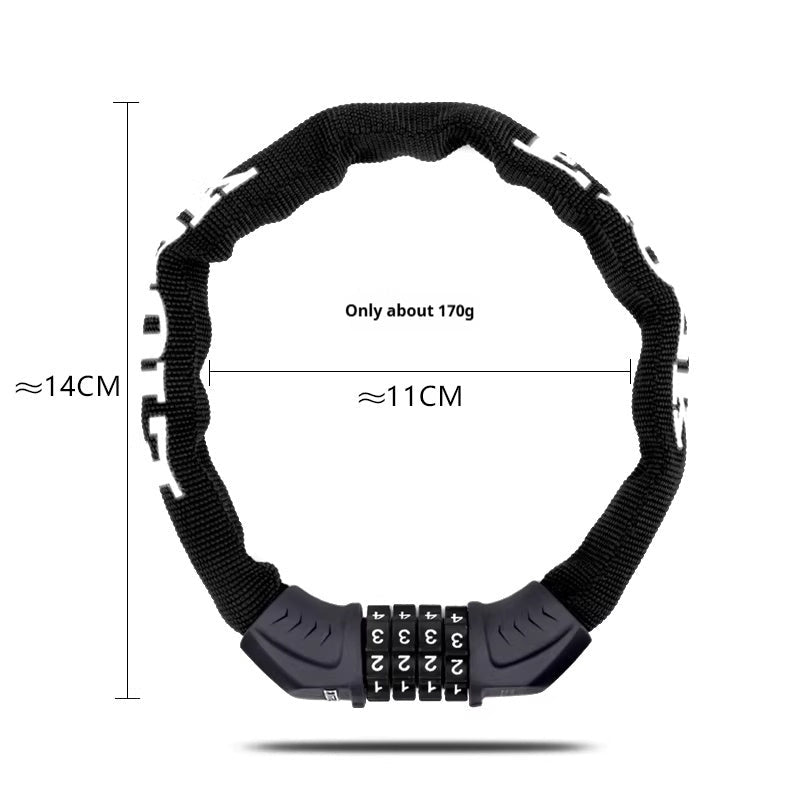 Bicycle Anti-theft Coded Chain Lock - IVOIRART.COM