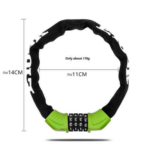 Bicycle Anti-theft Coded Chain Lock - IVOIRART.COM