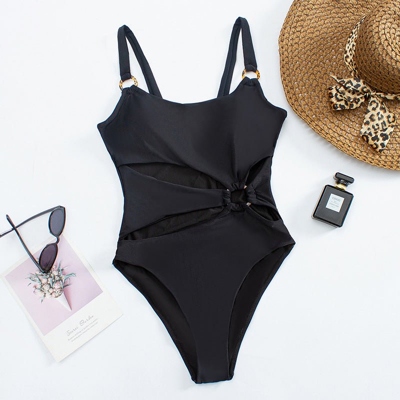 Bikini féminin mode à couleur unie, personnalité, taille haute, sexy et confortable - IVOIRART.COM
