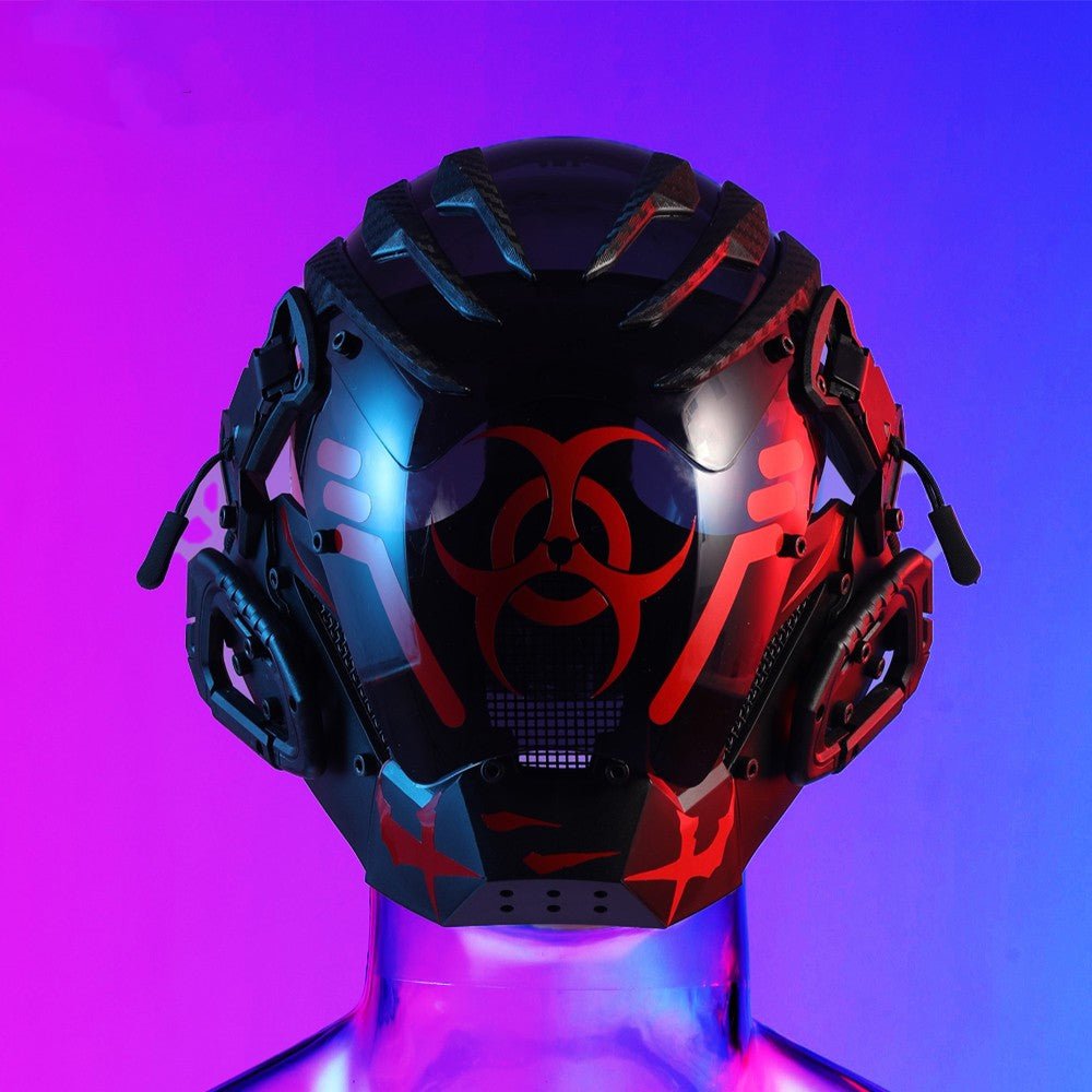 Bioweapon Black Mask Tech Creative Prop Mask Full Face - IVOIRART.COM