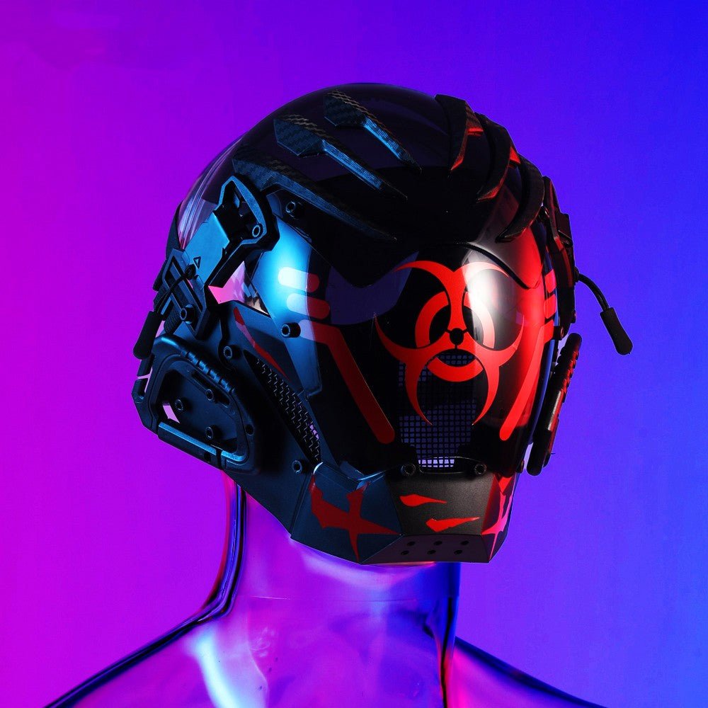 Bioweapon Black Mask Tech Creative Prop Mask Full Face - IVOIRART.COM