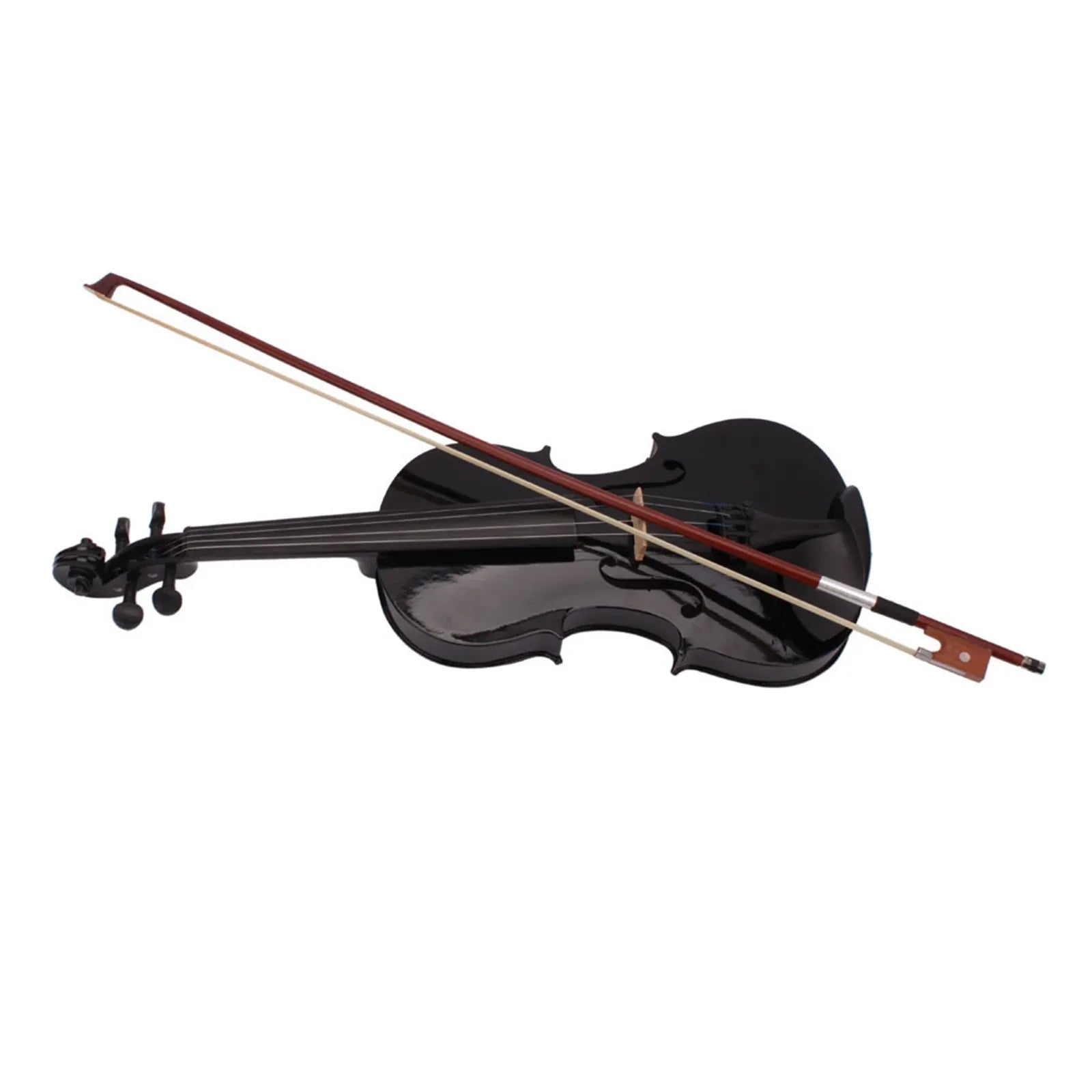 Black Acoustic Violin - IVOIRART.COM