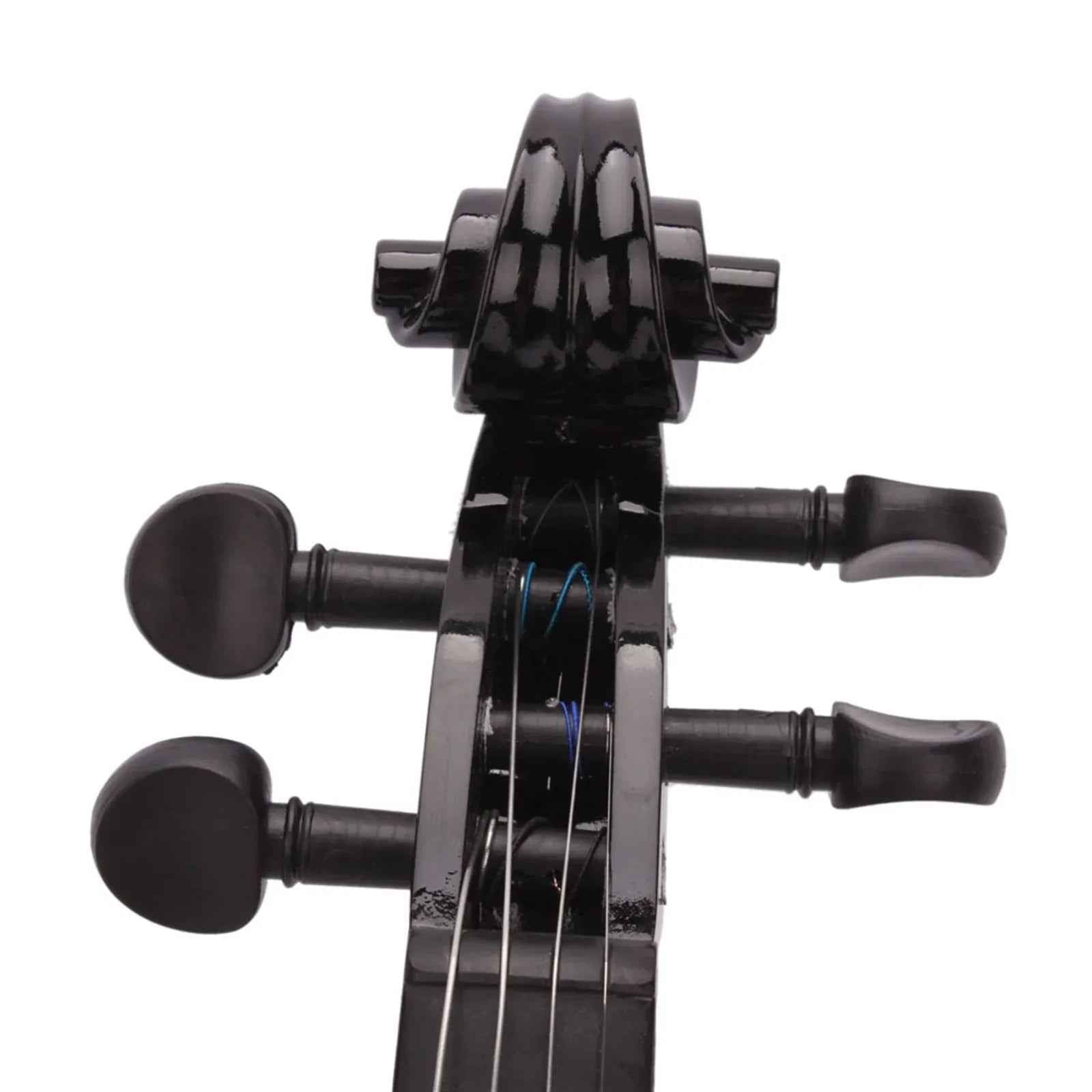 Black Acoustic Violin - IVOIRART.COM