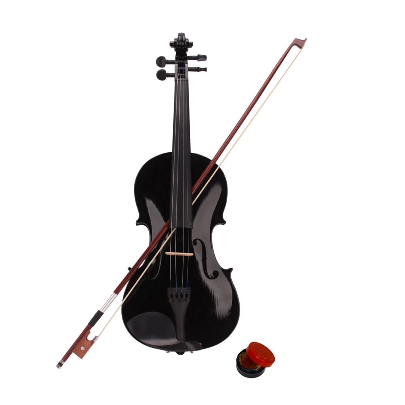 Black Acoustic Violin - IVOIRART.COM