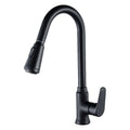 Black all copper kitchen pull-out faucet - IVOIRART.COM