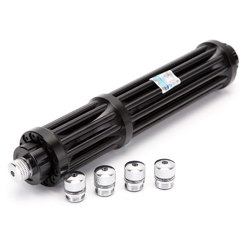 Black Extended Outdoor Self-Defense Indicator Laser Flashlight - IVOIRART.COM