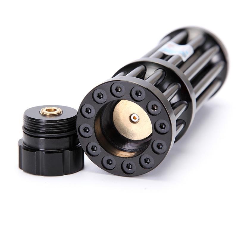 Black Extended Outdoor Self-Defense Indicator Laser Flashlight - IVOIRART.COM