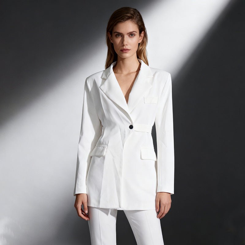Blazer chic style coréen pour femme – ajusté, manches longues, coupe élégantes! - IVOIRART.COM