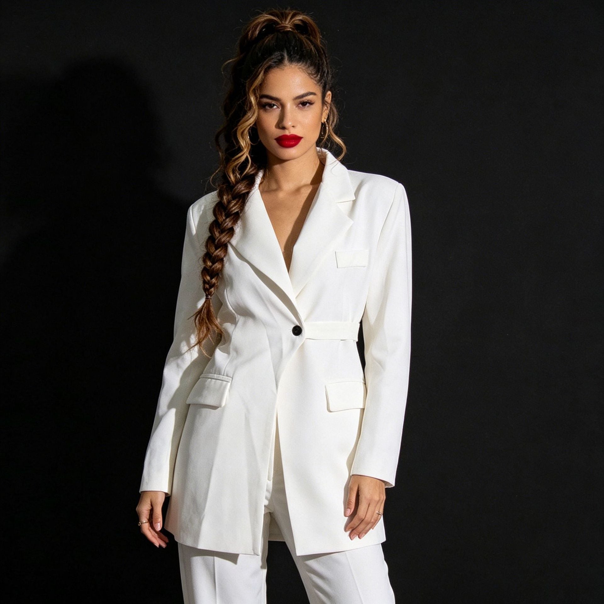 Blazer chic style coréen pour femme – ajusté, manches longues, coupe élégantes! - IVOIRART.COM