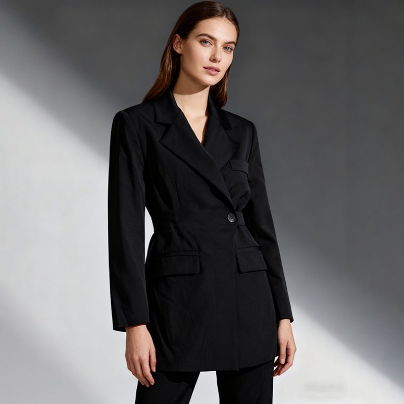 Blazer chic style coréen pour femme – ajusté, manches longues, coupe élégantes! - IVOIRART.COM