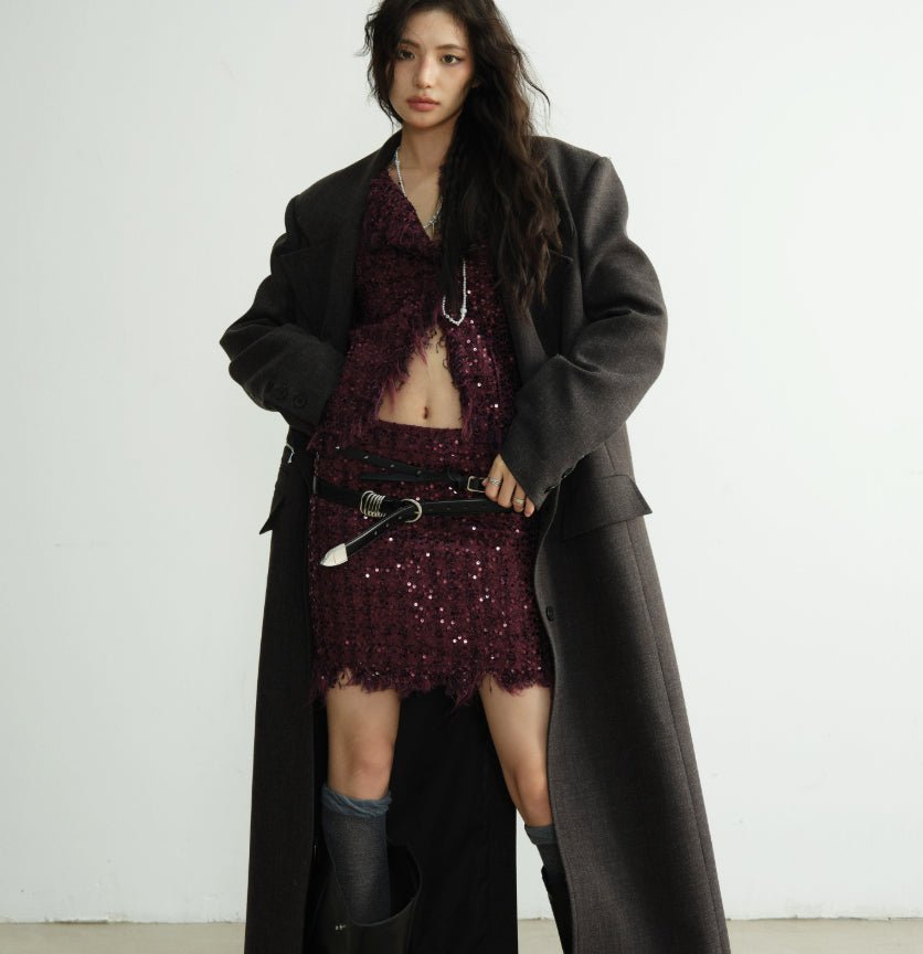 Blazer Femme Extra-Longue et Extra-Épaisse Puissante - Confort et Élégance - IVOIRART.COM