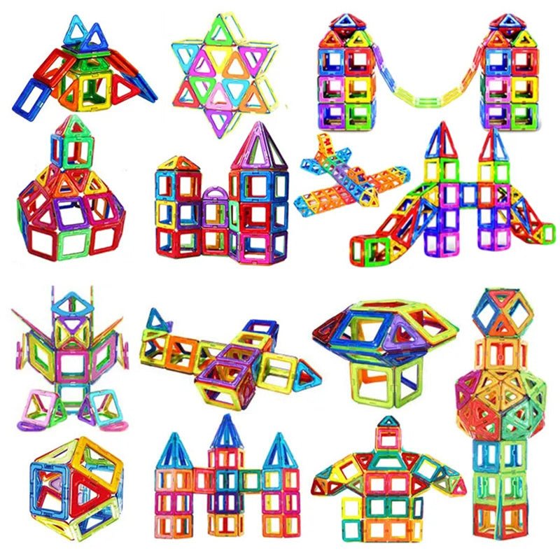 Blocs de Construction Magnétiques DIY Jouets Aimants pour Enfants Coffret Créatif - IVOIRART.COM