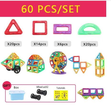 Blocs de Construction Magnétiques DIY Jouets Aimants pour Enfants Coffret Créatif - IVOIRART.COM